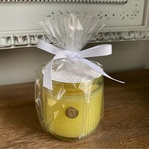 Aromatique Orange & Evergreen Textured Glass Candle NEW